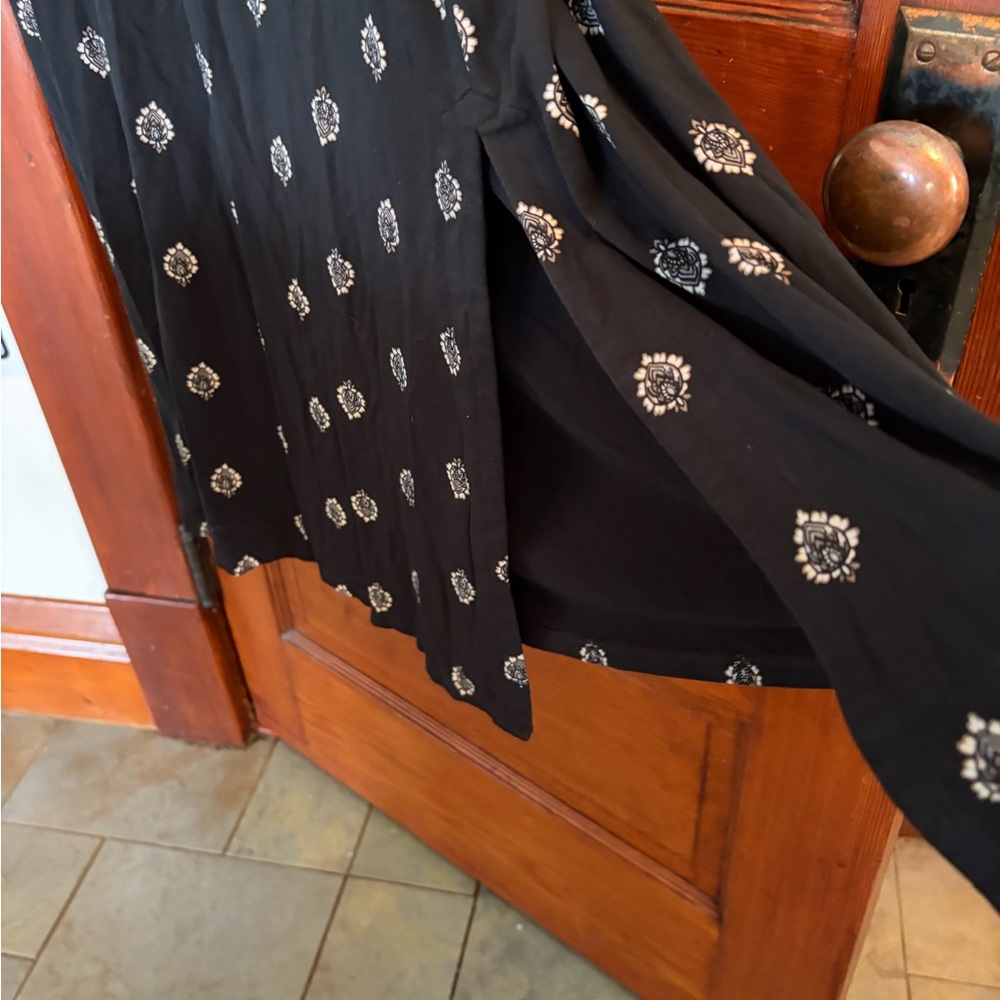 J. Jill tall Large Black Printed Maxi Dress - Picture 4 of 6